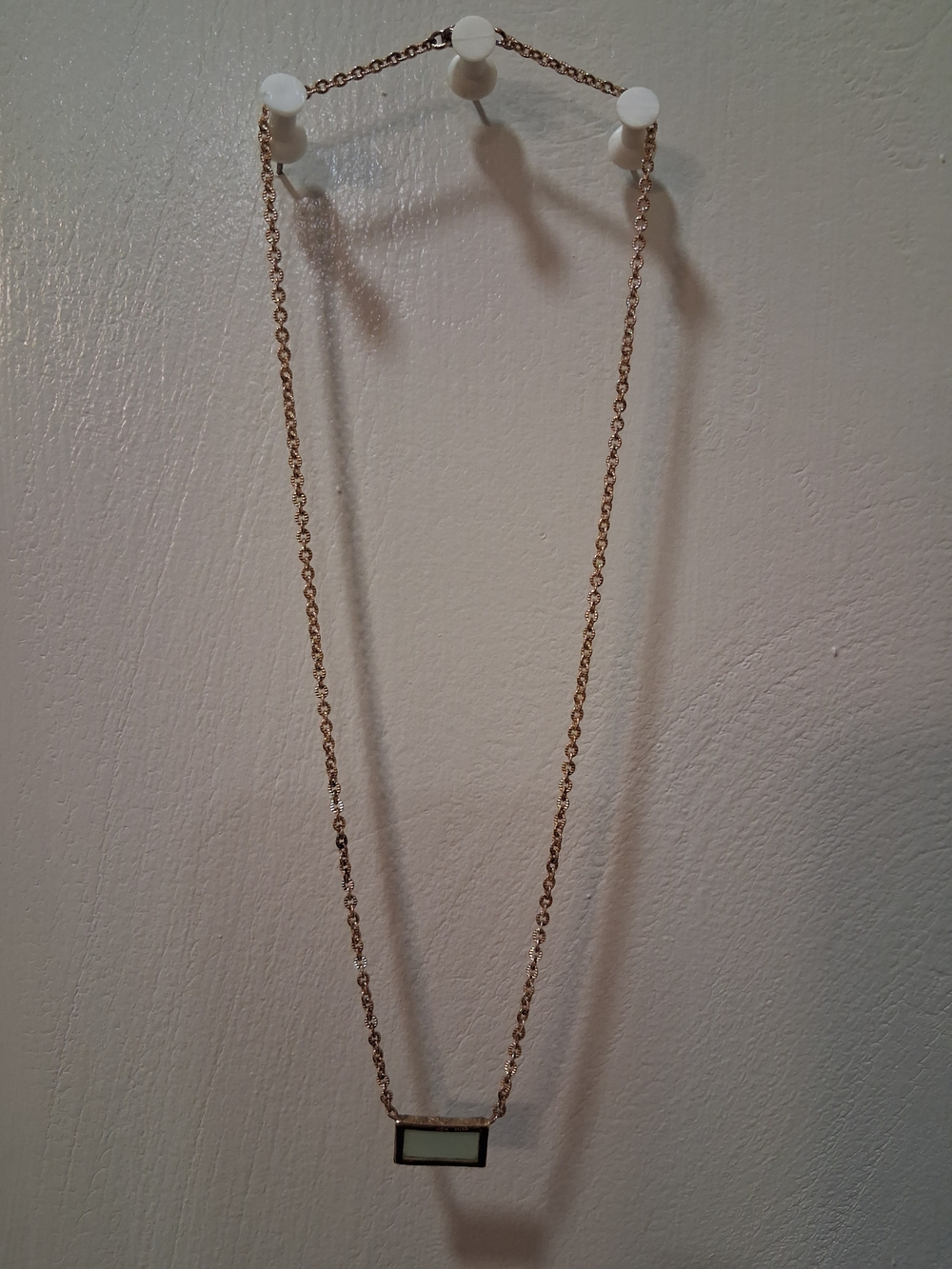 Minimalist Gold Bar Pendant Necklace - Women Jewelry